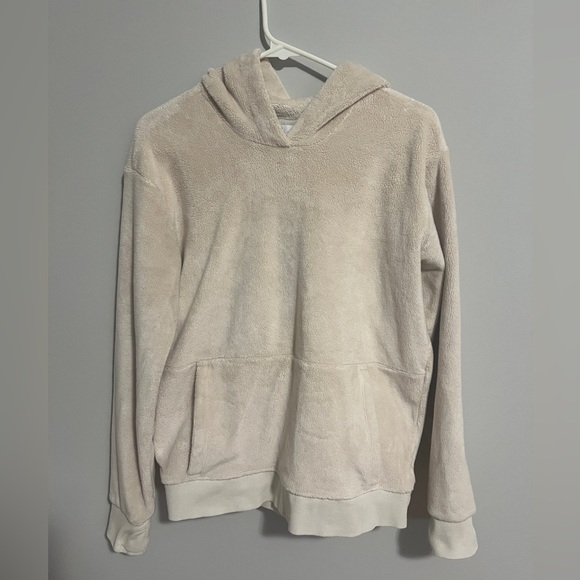 Athleta Girl Feelin’ Great Hoodie Girl’s XXL/16 cream. long sleeve thumb holes - Picture 4 of 9